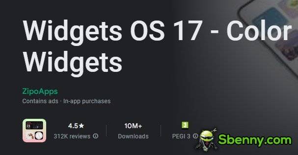  Widgets OS 17 - Color Widgets