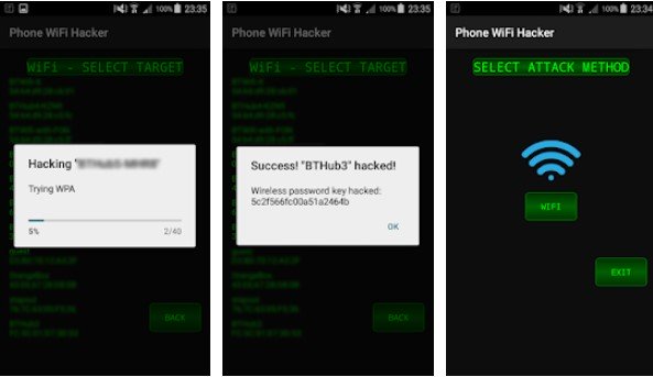 Gameplay screenshot from wifi hacker tool simulator for Android