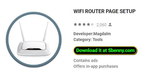  WIFI ROUTER PAGE SETUP