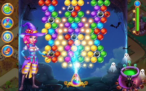 Gameplay screenshot from witch magic shooter for Android