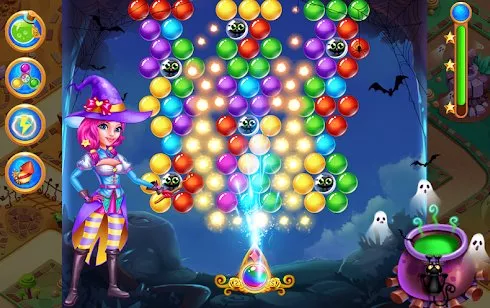 Gameplay screenshot from witch magic shooter for Android