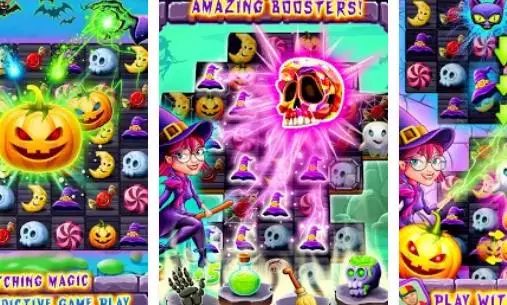 Gameplay screenshot from witchdom candy match 3 for Android