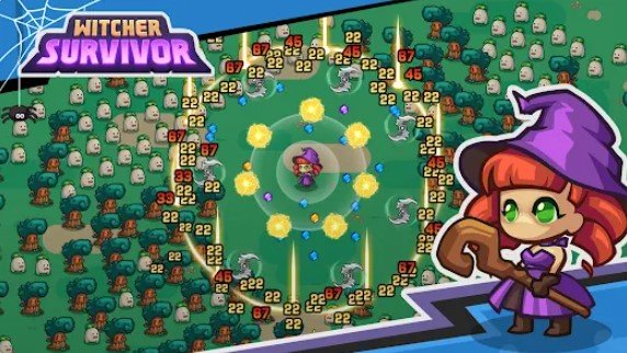 Gameplay screenshot from witcher survivor roguelikerpg for Android