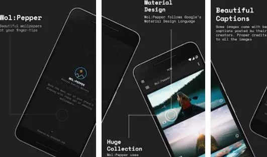Gameplay screenshot from wolpepper the wallpaper app for Android
