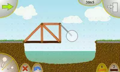 Gameplay screenshot from wood bridges for Android