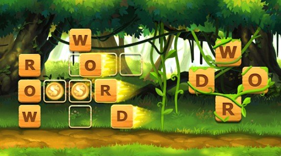 Gameplay screenshot from word crossword puzzle for Android