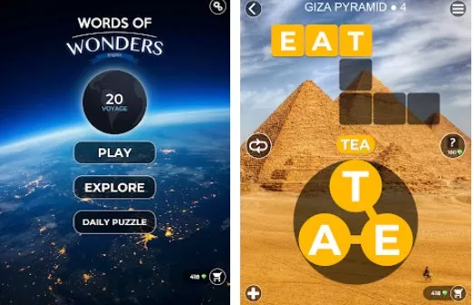 words of wonders crossword to connect vocabulary
