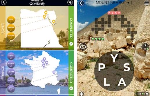 Gameplay screenshot from words of wonders crossword to connect vocabulary for Android