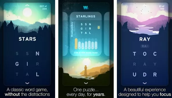 Gameplay screenshot from wordsmyth a daily word game for Android