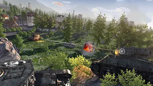 Gameplay screenshot from world of Steel tank force for Android