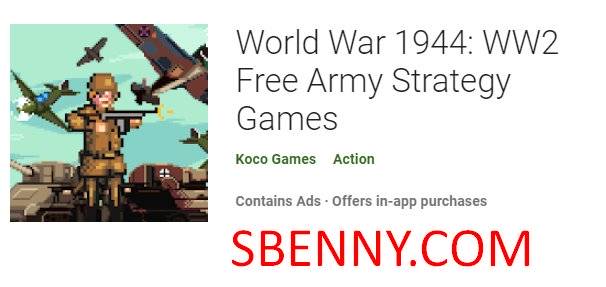  World War 1944: WW2 Free Army Strategy Games