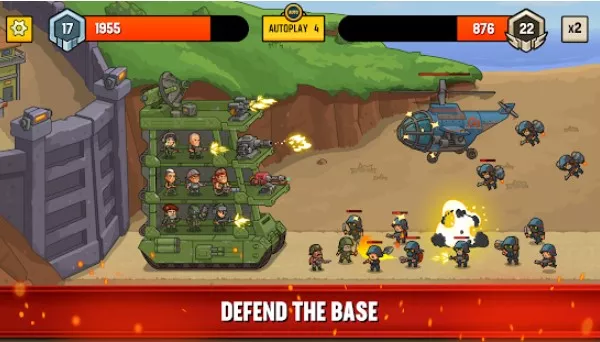 Gameplay screenshot from world war defense for Android