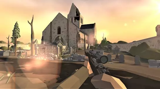 Gameplay screenshot from world war polygon ww2 shooter for Android