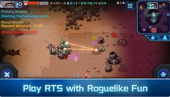 Gameplay screenshot from xeno command for Android