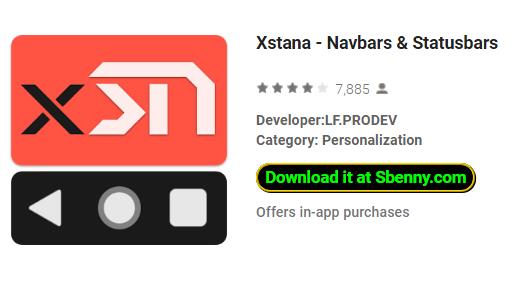 xstana navbars and Statusbars