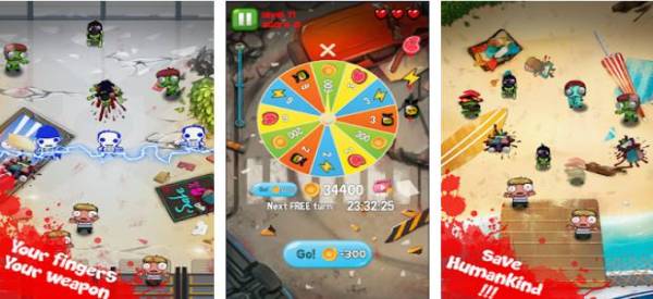 Gameplay screenshot from zombie smacker smasher for Android