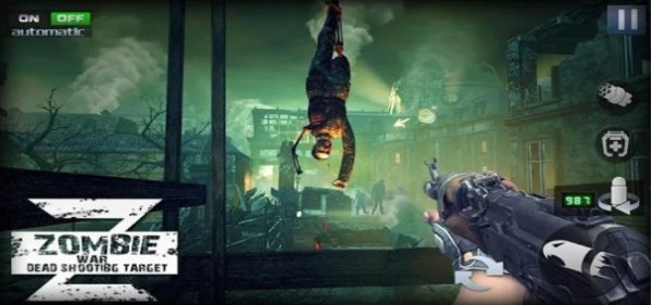 Gameplay screenshot from zombie war z hero survival rules for Android