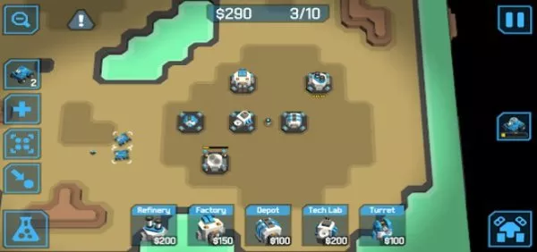 Gameplay screenshot from zcube 3d rts for Android