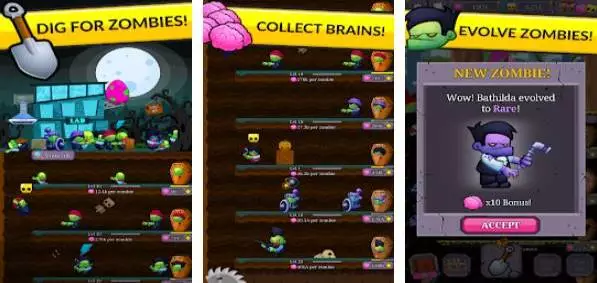 Gameplay screenshot from zombie labs idle tycoon for Android
