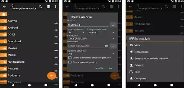 Gameplay screenshot from zArchiver donate for Android