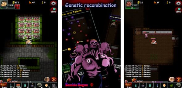 Gameplay screenshot from zombie rogue for Android