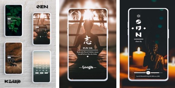 Gameplay screenshot from zen kwgt for Android