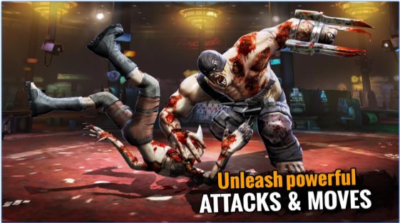 Gameplay screenshot from zombie fighting champions for Android