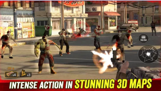 Gameplay screenshot from zombie hunter apocalypse for Android