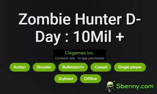 zombie hunter d day 10mil plus
