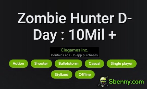 cazador de zombis día d 10mil más