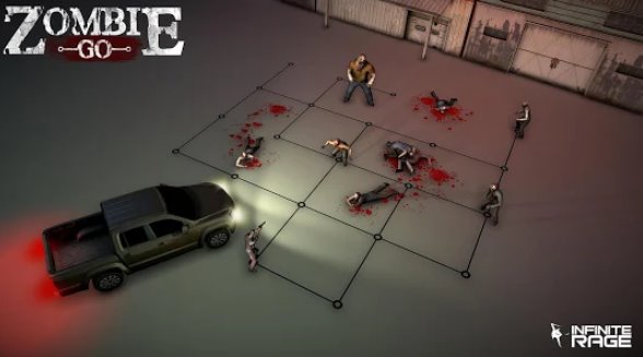 Zombie gehen ein Horror-Puzzle-Spiel