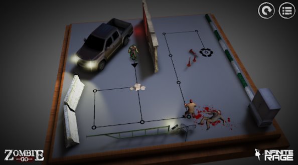 Gameplay screenshot from Zombie go a horror puzzle game for Android