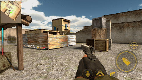 Gameplay screenshot from yalghaar game commando action 3d fps gun shooter for Android