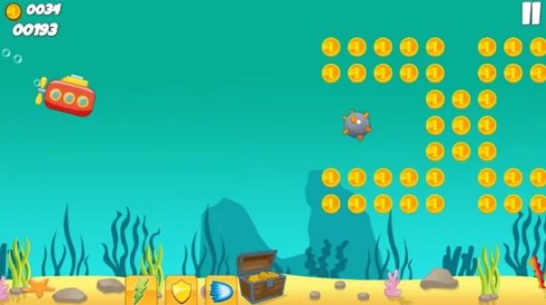 Gameplay screenshot from yellow submarine for Android
