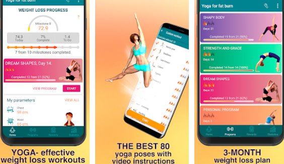 yoga for weight loss lose weight program at home MOD APK Android