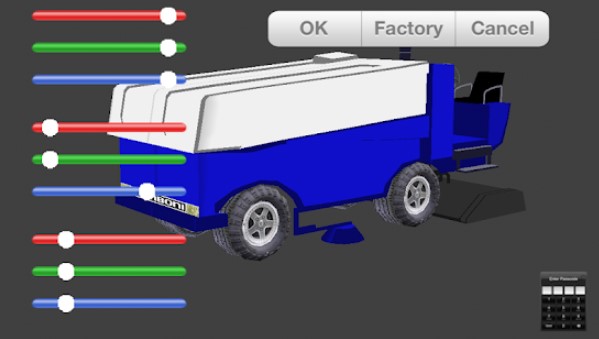 Gameplay screenshot from zamboni challenge for Android