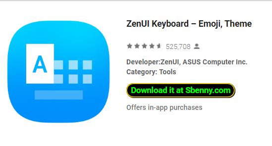 Tema emoji de teclado zenui