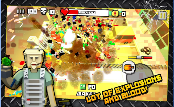 Gameplay screenshot from zombie breakout blood and chaos for Android