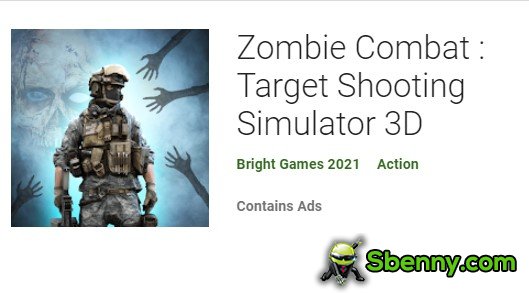 simulatore di tiro al bersaglio da combattimento zombie 3d