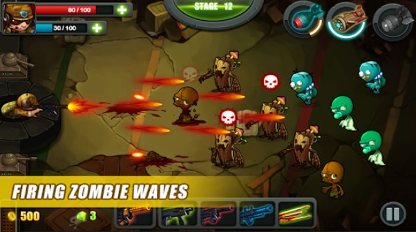 Gameplay screenshot from zombie commando for Android