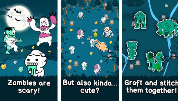 Gameplay screenshot from zombie evolution halloween zombie making game for Android