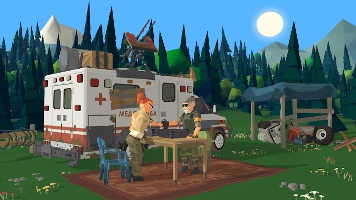 Gameplay screenshot from Zombie Forest 3: Underground MOD APK for Android
