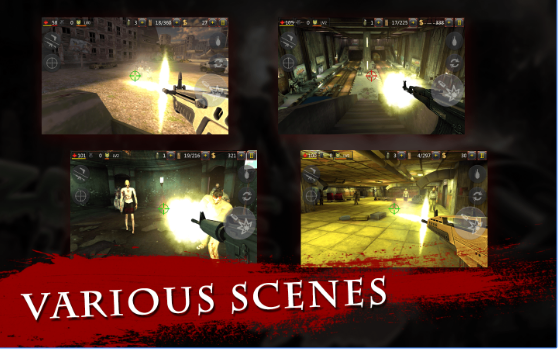 Gameplay screenshot from zombie hell 2 fps slaughter for Android