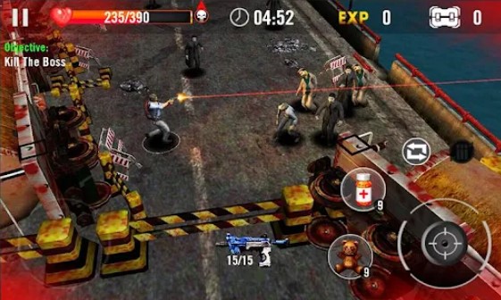 Gameplay screenshot from zombie overkill 3d for Android