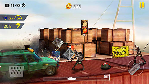 Gameplay screenshot from zombie road escape smash all the zombies on road for Android