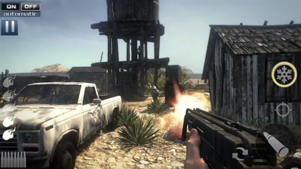Gameplay screenshot from zombie shooter fury of war for Android