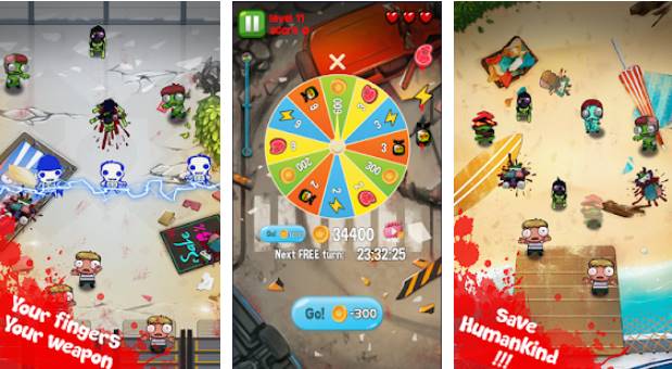 Gameplay screenshot from zombie smacker smasher for Android