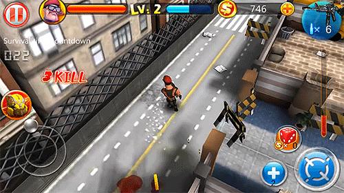 Gameplay screenshot from zombie street battle for Android