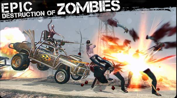 zombies-auto's en 2-meisjes