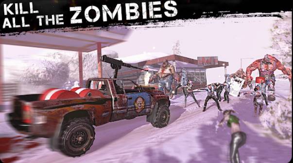 Gameplay screenshot from zombies cars and 2 girls  for Android